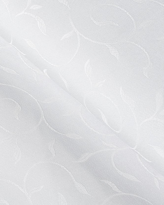 Teflonová látka na ubrusy - bílá s velkými ornamenty