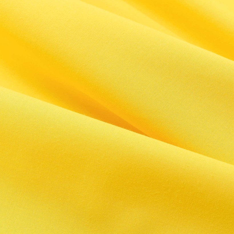 Bavlněná jednobarevná látka - plátno Suzy - žlutá