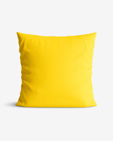 Dekorační povlak na polštář Loneta - sytě žlutý