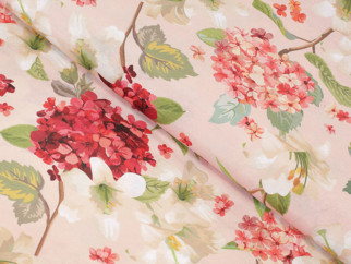 Dekorační látka Loneta - jarní květy - šířka 140 cm