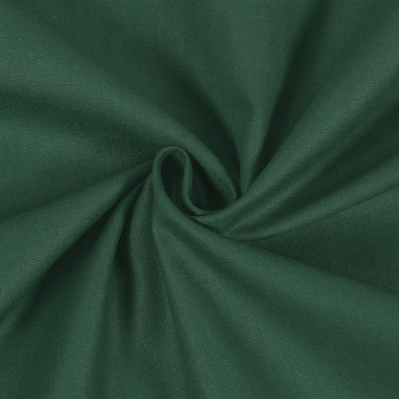 Bavlněná jednobarevná látka - plátno Suzy - tmavě zelená