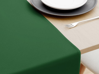 Bavlněný běhoun na stůl - tmavě zelený