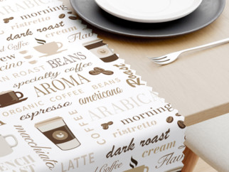 Běhoun na stůl teflonový - kávové menu