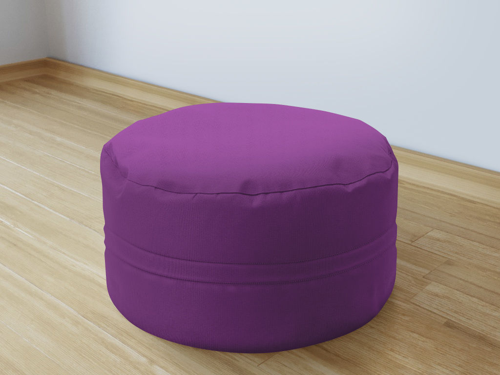 Bavlněný sedací bobek 50x20 cm - fialový