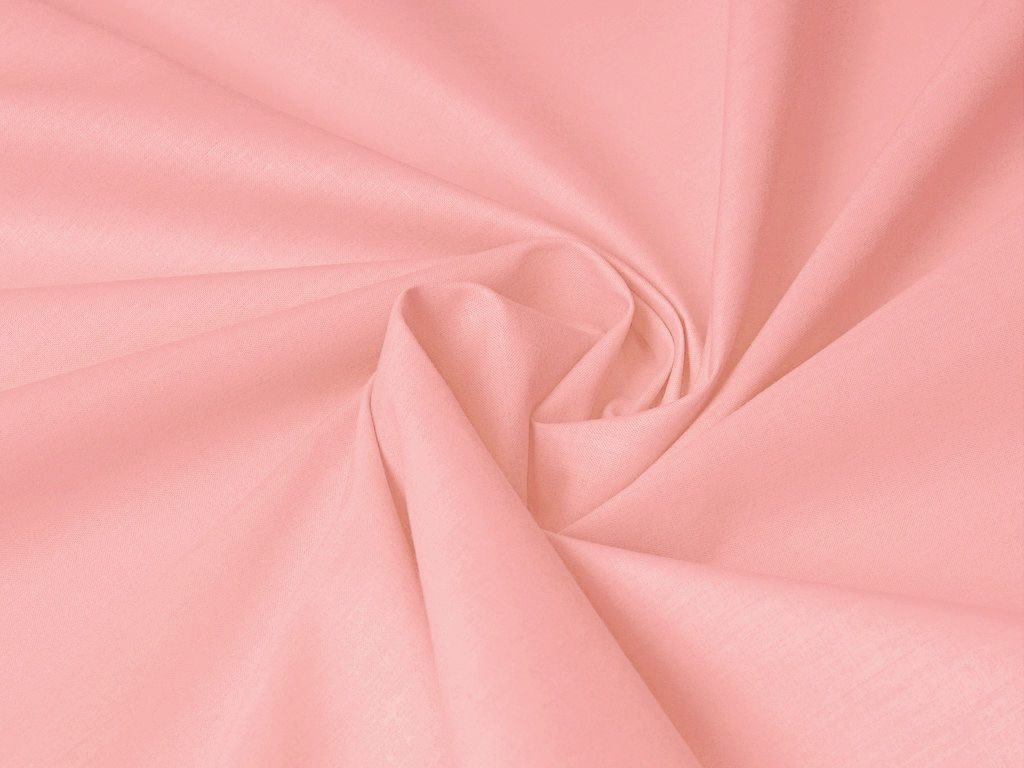 Bavlněná jednobarevná látka - plátno Suzy - pastelově růžová