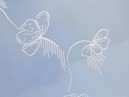 Žakárová záclona Tylex vzor 17501 květy - metráž