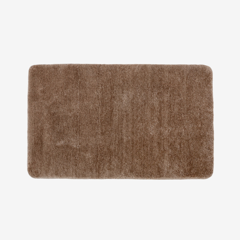Koupelnová předložka / kobereček s vyšším chlupem 60x100 cm - kávová