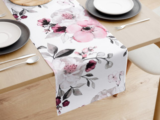 Bavlněný běhoun na stůl - květy sakury