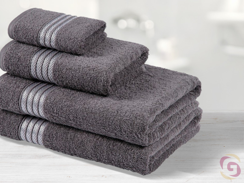 Froté ručník / osuška Kaya - tmavě šedý