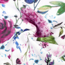 Kulatý teflonový ubrus - motiv fialových hortenzií