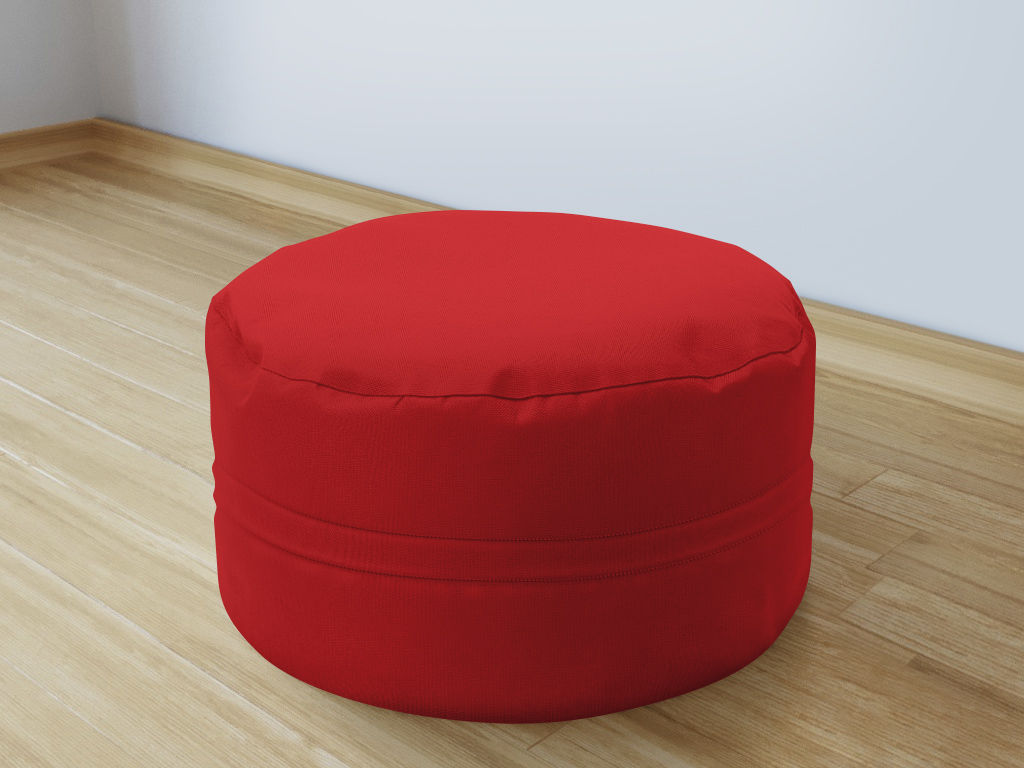 Bavlněný sedací bobek 50x20 cm - červený