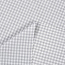Kulatý ubrus Menorca - malé šedé a bílé kostičky