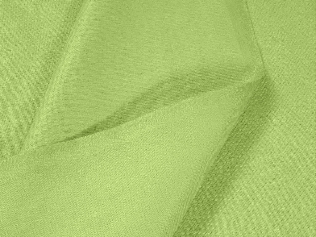 Bavlněná jednobarevná látka - plátno Suzy - zelená