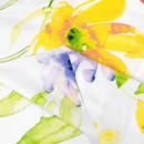 Kulatý ubrus 100% bavlněné plátno - akvarelové květy