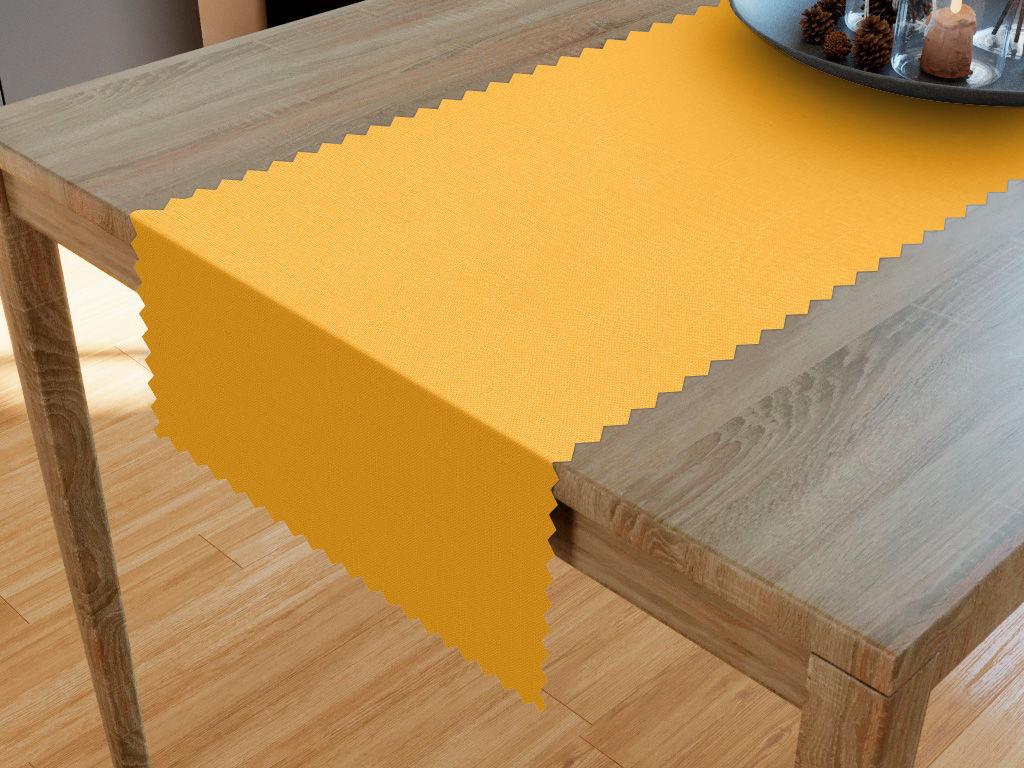 Běhoun na stůl teflonový - sytě žlutý