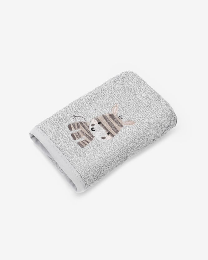 Dětský froté ručník Lili 30x50 cm šedý - zebra