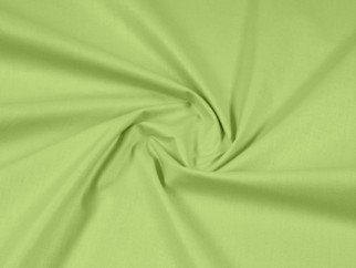 Bavlněná jednobarevná látka - plátno Suzy - zelená - šířka 142 cm