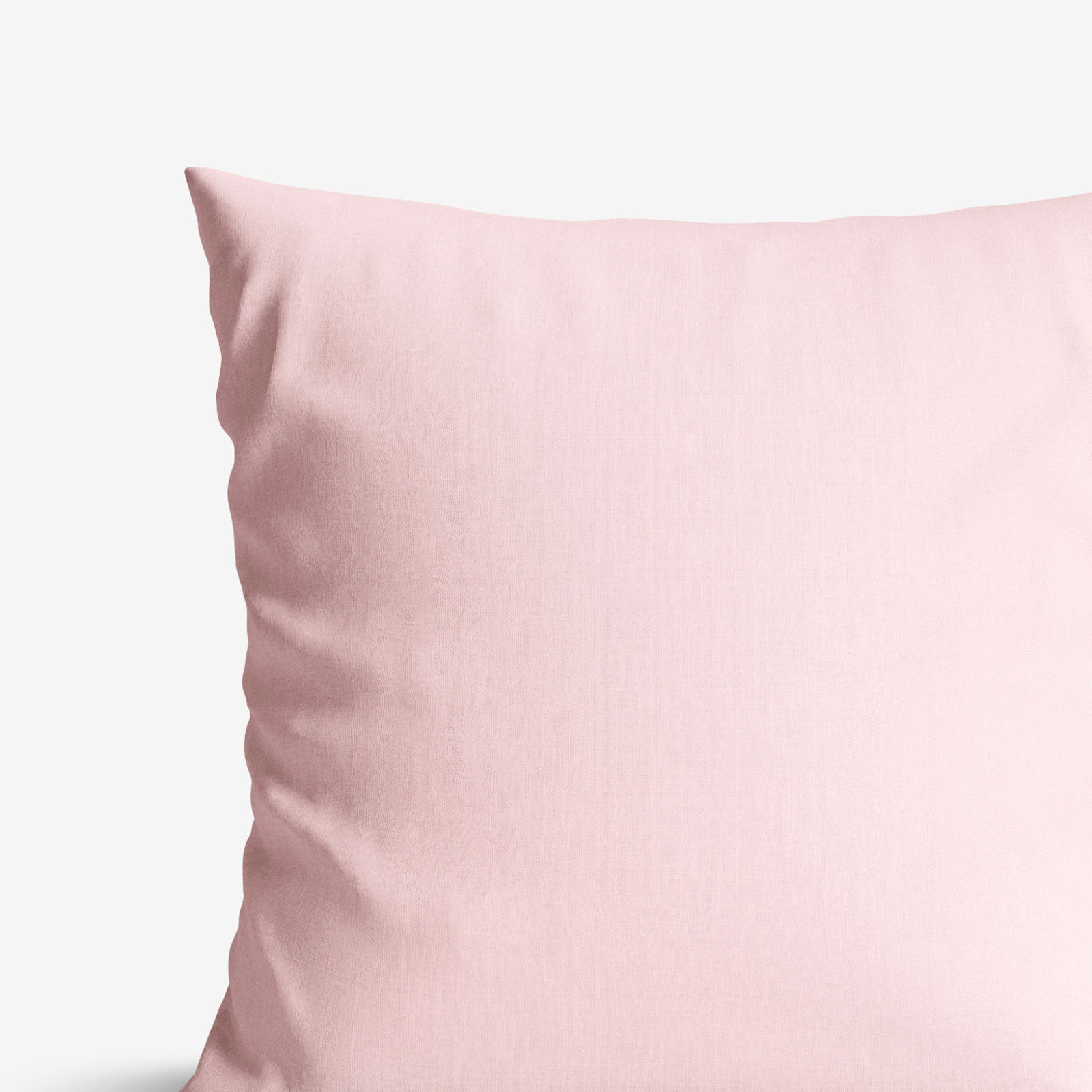 Bavlněný povlak na polštář - pudrově růžový