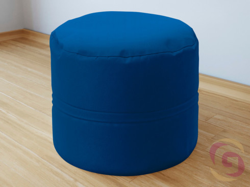 Bavlněný sedací bobek královsky modrý - detail 2