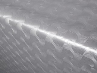 PVC ubrusovina s textilním podkladem - vzor imitace chromu - metráž š. 140 cm
