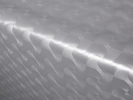 PVC ubrusovina s textilním podkladem - vzor imitace chromu - metráž š. 140 cm