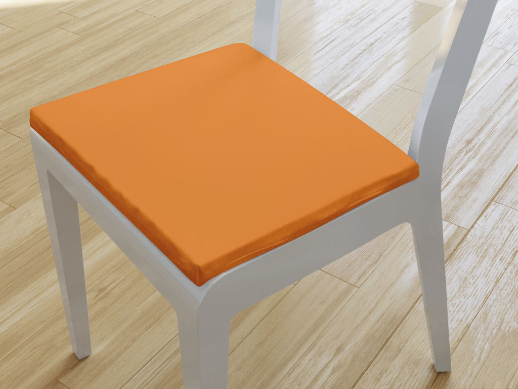 Podsedák 100% bavlněné plátno 38x38 cm - oranžový