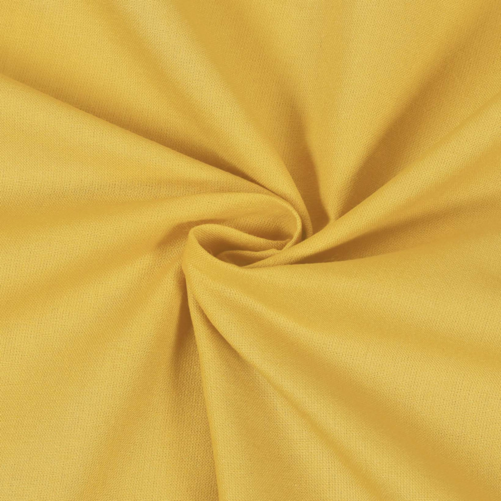 Bavlněná jednobarevná látka - plátno Suzy - medově žlutá