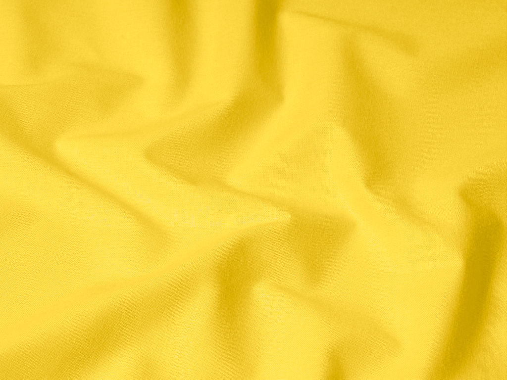 Bavlněná jednobarevná látka - plátno Suzy - žlutá