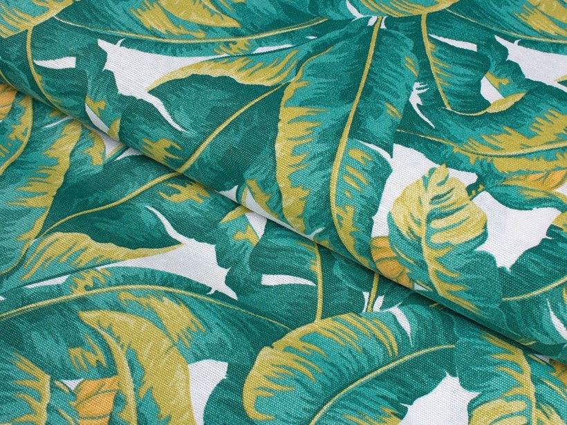 Dekorační látka Loneta - tropické listy