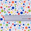 Bavlněné plátno SIMONA - barevné puntíky - metráž š. 145cm