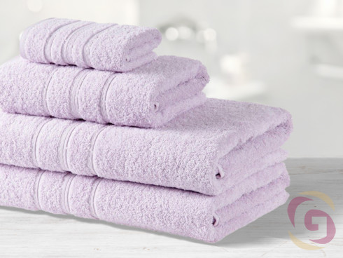 Froté ručník / osuška světle liliový - detail 1