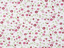 Bavlněné plátno SIMONA - vzor 851 růžové malované květinky - metráž š. 150cm