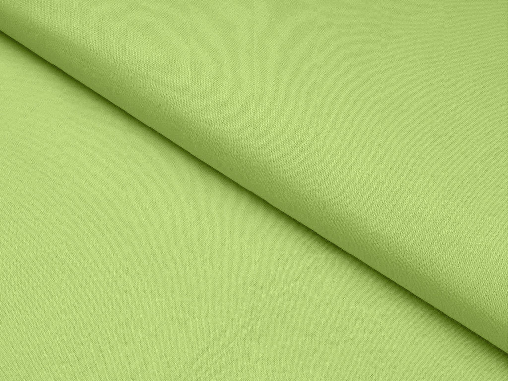 Bavlněná jednobarevná látka - plátno Suzy - zelená