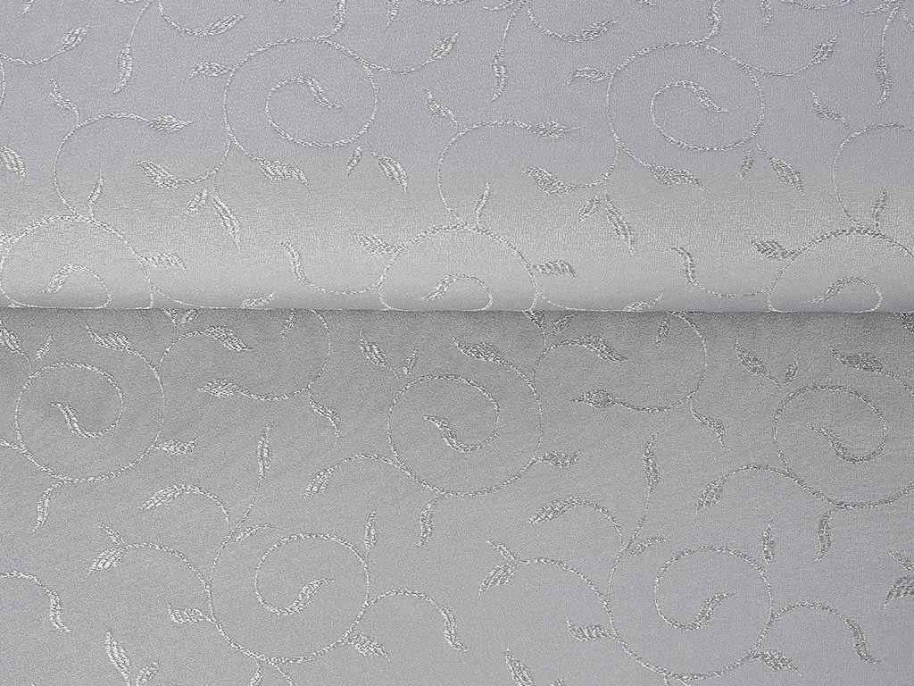 Teflonová látka na ubrusy - šedá s velkými ornamenty