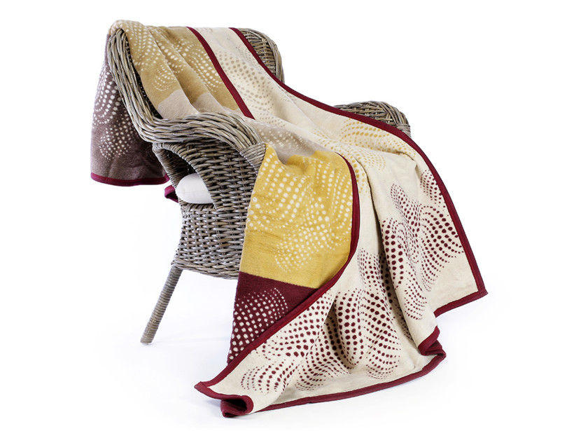 Luxusní česaná deka Bavlna - barevné puntíky