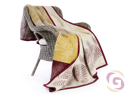 Luxusní deka z bavlny vzor barevné puntíky