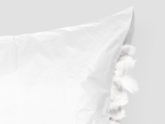 Návlek ze sypkoviny na výrobu polštáře - bílý