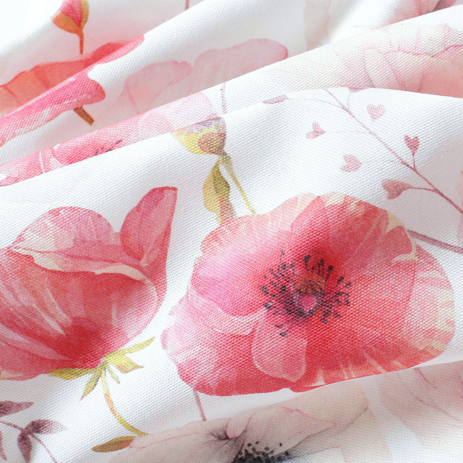 Dekorační povlak na polštář Loneta - květy vlčích máků