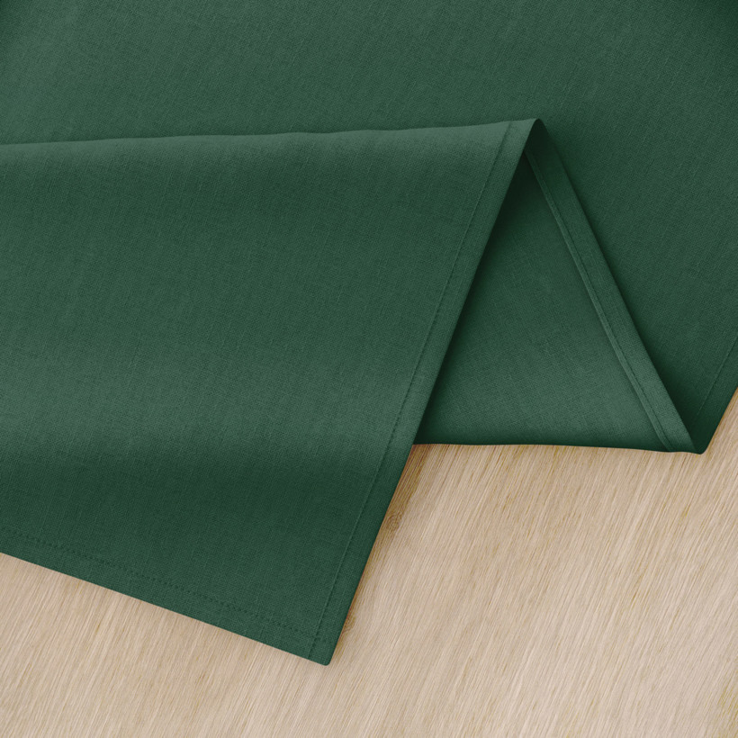 Běhoun na stůl 100% bavlněné plátno - tmavě zelený