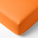 Bavlněné napínací prostěradlo - oranžové