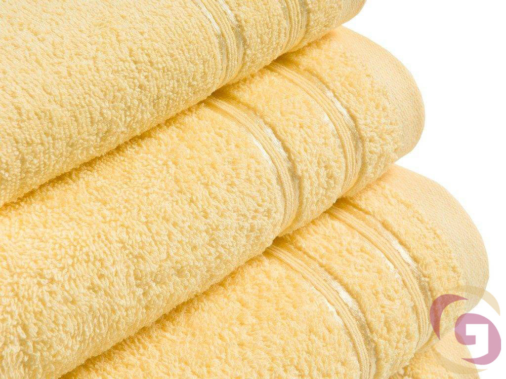 Froté ručník / osuška - světle žlutý