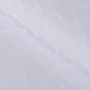 Luxusní teflonová látka na ubrusy - bílá s fialovým nádechem s velkými ornamenty - šířka 160 cm