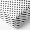 Bavlněné napínací prostěradlo - šedé designové puntíky