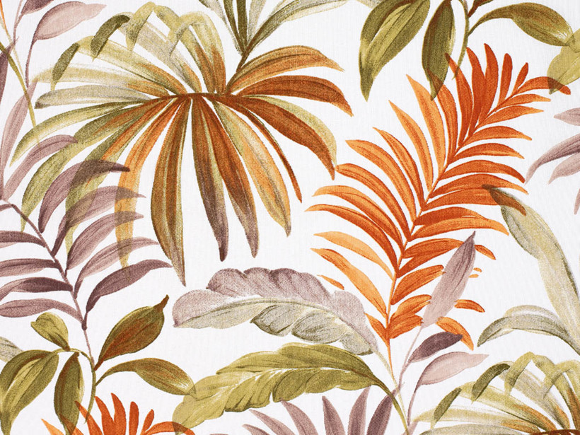 Dekorační látka Loneta - barevné palmové listy