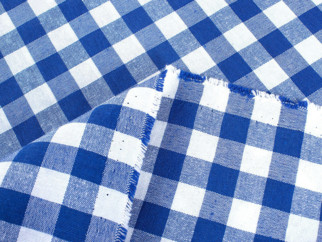 Prostírání na stůl Menorca - modré a bílé kostičky - sada 2ks