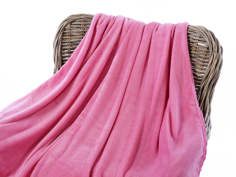 Kvalitní deka z mikrovlákna - růžová