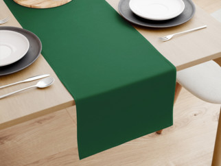 Dekorační běhoun na stůl LONETA - UNI tmavě zelený