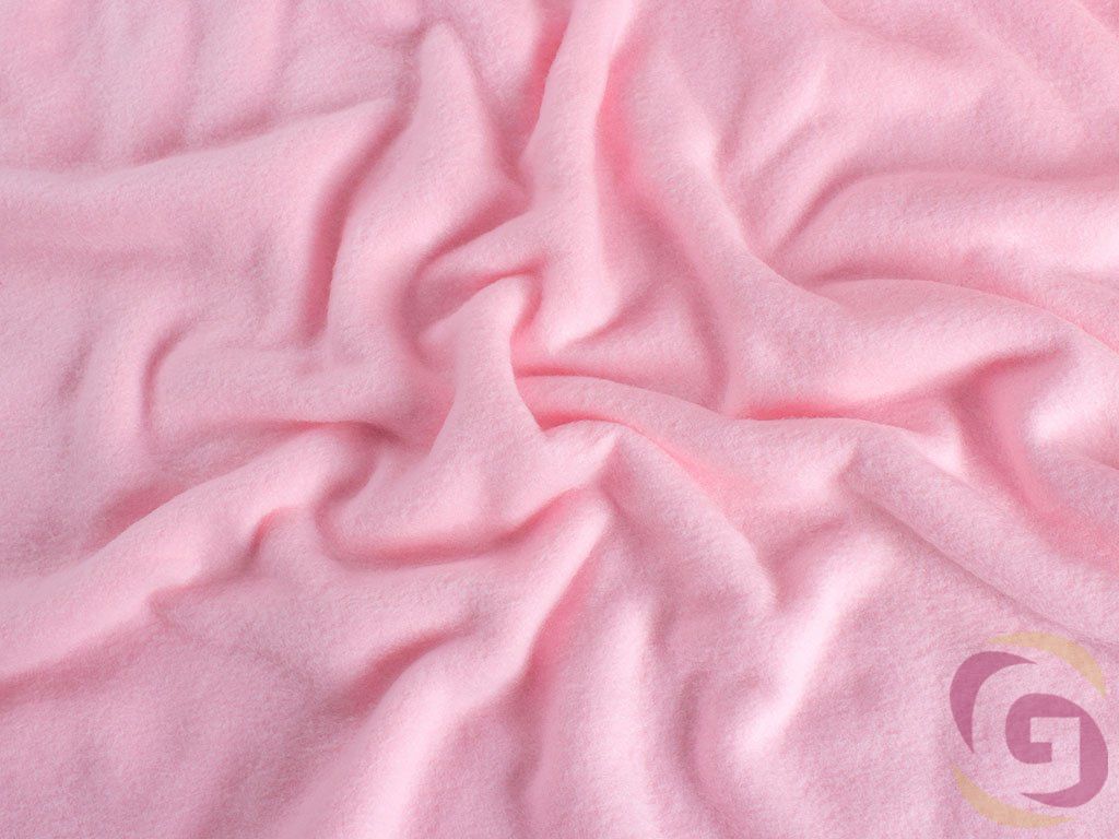 Polar fleece světle růžový - detail 1