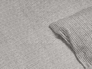 Bavlněné ložní povlečení - drobné tvary na šedém