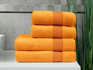 Froté ručník / osuška Mikro Exklusiv - oranžový